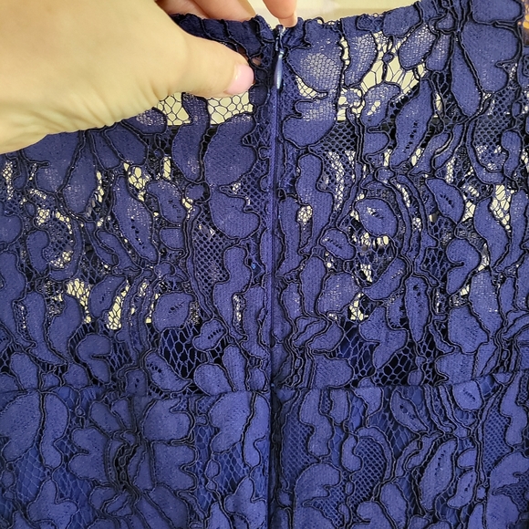 Ralph Lauren Lace Blue Dress 12 New - Picture 9 of 12
